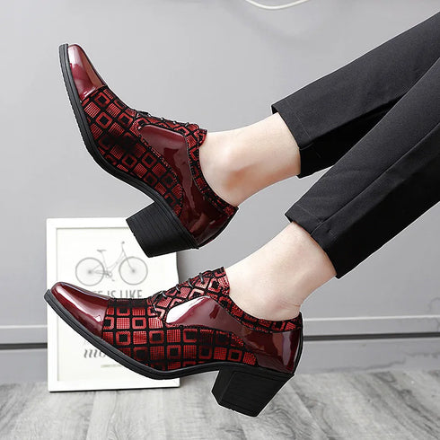 Men's Formal Leather Oxfords Dress Shoes for Business and Wedding Events